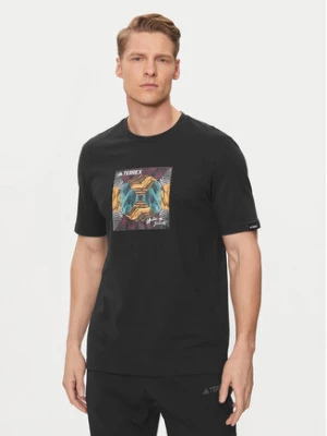 adidas T-Shirt Terrex Graphic United By Summits IR5739 Czarny Regular Fit