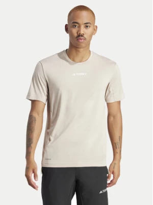 adidas T-Shirt Terrex Multi IP4779 Beżowy Regular Fit