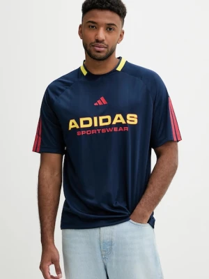adidas t-shirt Tiro męski kolor granatowy wzorzysty KB5571