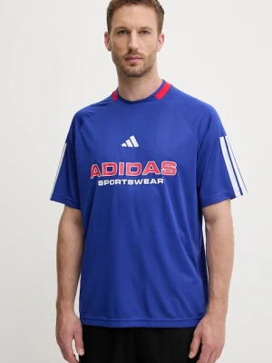 adidas t-shirt Tiro męski kolor niebieski z nadrukiem KB5568
