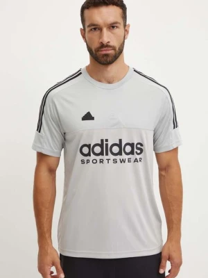 adidas t-shirt Tiro męski kolor szary z nadrukiem IW5958