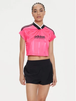 adidas T-Shirt Tiro Summer IS0727 Różowy Slim Fit