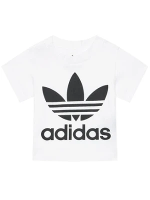 adidas T-Shirt Trefoil DV2828 Biały Regular Fit