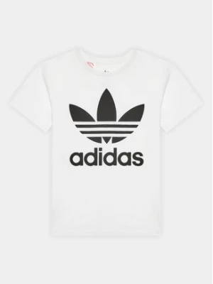 adidas T-Shirt Trefoil DV2904 Biały Regular Fit