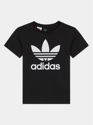 adidas T-Shirt Trefoil DV2905 Czarny Regular Fit