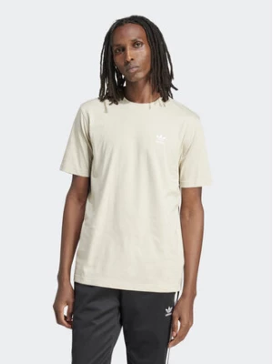 adidas T-Shirt Trefoil Essentials IR9689 Beżowy Regular Fit