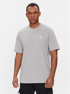 adidas T-Shirt Trefoil Essentials IR9692 Szary Regular Fit