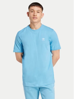 adidas T-Shirt Trefoil Essentials IZ2099 Błękitny Regular Fit