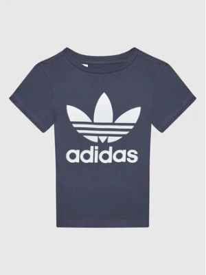 adidas T-Shirt Trefoil HC9601 Granatowy Regular Fit