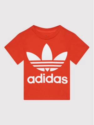 adidas T-Shirt Trefoil HE2189 Czerwony Regular Fit