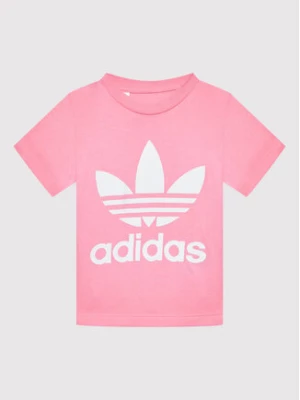 adidas T-Shirt Trefoil HK7502 Różowy Regular Fit