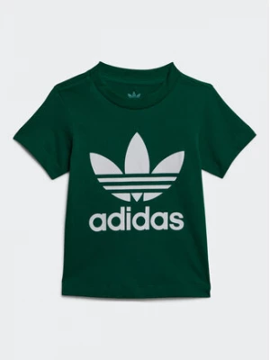 adidas T-Shirt Trefoil IC6114 Zielony Regular Fit