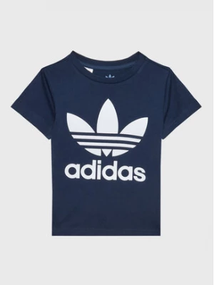 adidas T-Shirt Trefoil IC9118 Granatowy Regular Fit