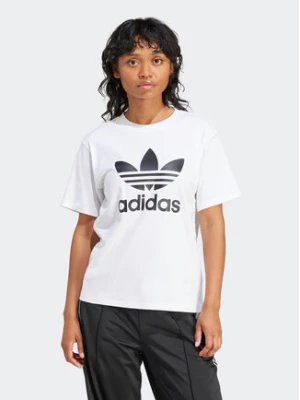adidas T-Shirt Trefoil IR9534 Biały Regular Fit