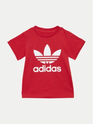 adidas T-Shirt Trefoil IX5115 Czerwony Regular Fit