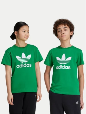 adidas T-Shirt Trefoil IY4003 Zielony Regular Fit