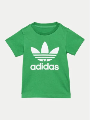 adidas T-Shirt Trefoil IY4028 Zielony Regular Fit