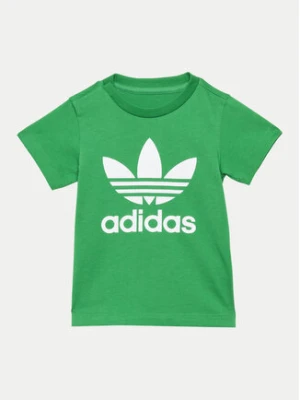 adidas T-Shirt Trefoil IY4028 Zielony Regular Fit