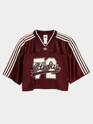 adidas T-Shirt Varsity Tee bordowy