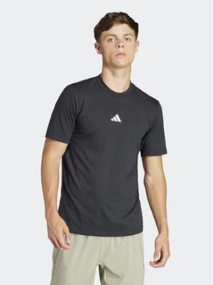 adidas T-Shirt Workout Logo IT2124 Czarny Regular Fit