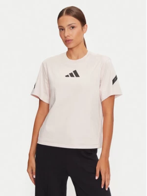 adidas T-Shirt Z.N.E. JF4781 Różowy Regular Fit