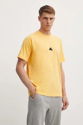 adidas t-shirt Z.N.E męski kolor żółty z aplikacją IR5238