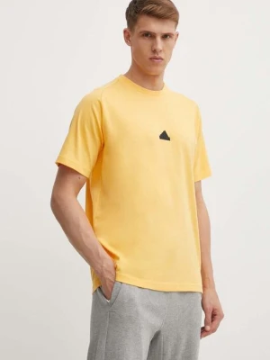 adidas t-shirt Z.N.E męski kolor żółty z aplikacją IR5238