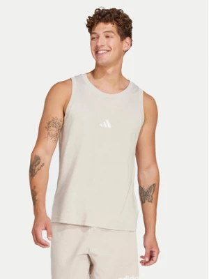 adidas Tank top Essentials Small Logo IN6177 Beżowy Regular Fit