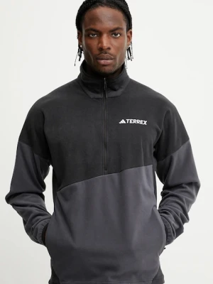 adidas TERREX bluza polarowa męska kolor czarny wzorzysta JE1350