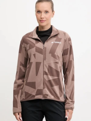 adidas TERREX bluza sportowa Multi damska kolor brązowy wzorzysta JN0997