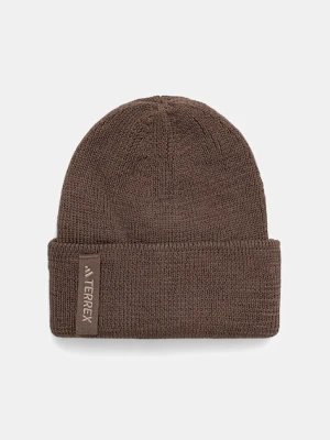 adidas TERREX czapka wełniana XPL Mer kolor brązowy JW0885