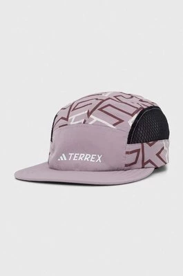 adidas TERREX czapka z daszkiem kolor fioletowy wzorzysta IN8288