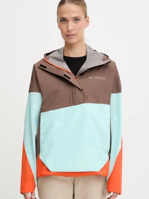 adidas TERREX kurtka outdoorowa Xploric 2.5L Anorak kolor brązowy JL9813