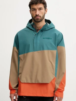 adidas TERREX kurtka outdoorowa Xploric 2.5L Anorak kolor turkusowy JL9753
