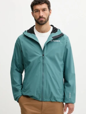 adidas TERREX kurtka przeciwdeszczowa Multi 2L Rain Jacket kolor zielony JL9774