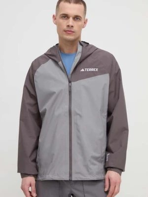 adidas TERREX kurtka przeciwdeszczowa Multi szary