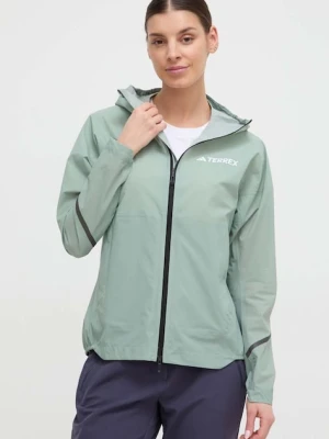 adidas TERREX kurtka przeciwdeszczowa Xperior Light zielony