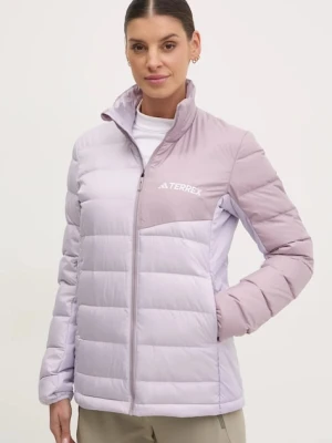 adidas TERREX kurtka sportowa puchowa Multi kolor fioletowy przejściowa JD8415