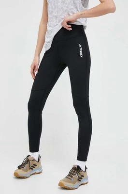 adidas TERREX legginsy sportowe Multi damskie kolor czarny gładkie HM4008