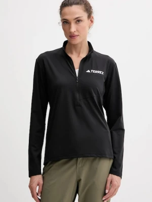 adidas TERREX longsleeve sportowy Multi Half-Zip kolor czarny z półgolfem JF4185