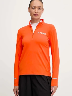 adidas TERREX longsleeve sportowy X-Country kolor pomarańczowy JD3943