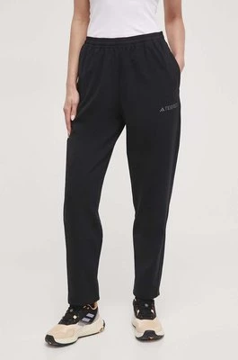 adidas TERREX spodnie damskie kolor czarny gładkie IN4604
