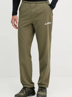 adidas TERREX spodnie outdoorowe Liteflex męskie kolor zielony proste JF3708