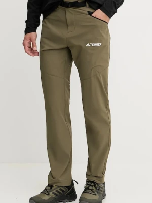 adidas TERREX spodnie outdoorowe Xperior męskie kolor zielony proste IK3533