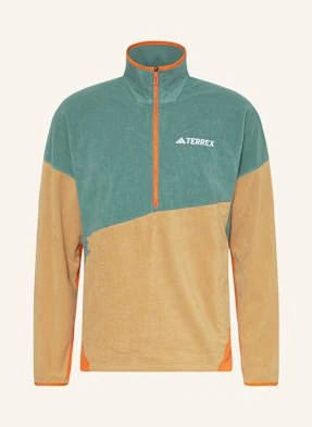 Adidas Terrex Sweter Typu Troyer Z Polaru Terrex Multi Climawarm Fleece gruen