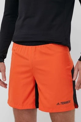 adidas TERREX szorty sportowe męskie kolor pomarańczowy