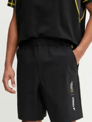 adidas TERREX szorty sportowe x National Geographic męskie kolor czarny JD5845