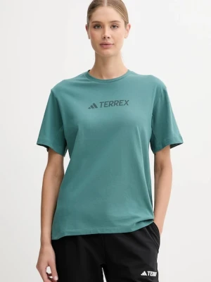 adidas TERREX t-shirt sportowy damski kolor zielony JM2817