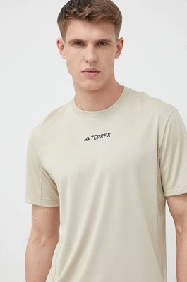 adidas TERREX t-shirt sportowy Multi HM4045 kolor beżowy gładki