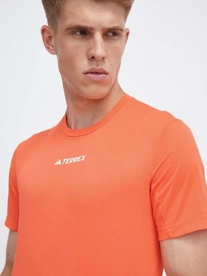 adidas TERREX t-shirt sportowy Multi kolor pomarańczowy gładki HZ6259